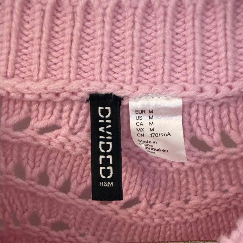 Pink Ruffled Knit Sweater - Picture 4 of 8